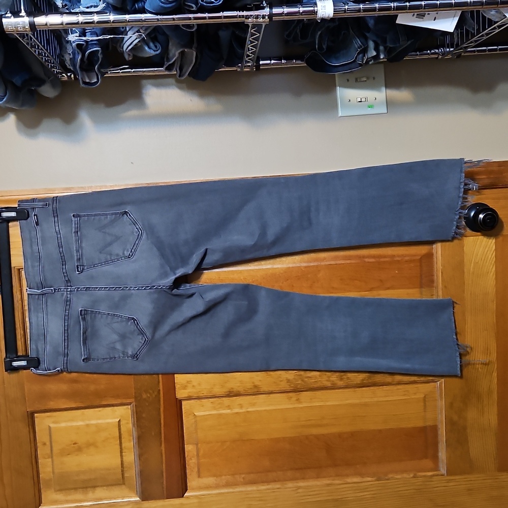 Mother The Insider Crop Step Fray Denim Jeans - Picture 6 of 13